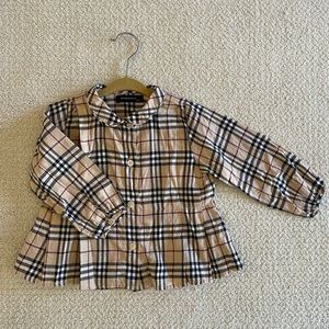Burberry kids shirt girls 18m authentic
